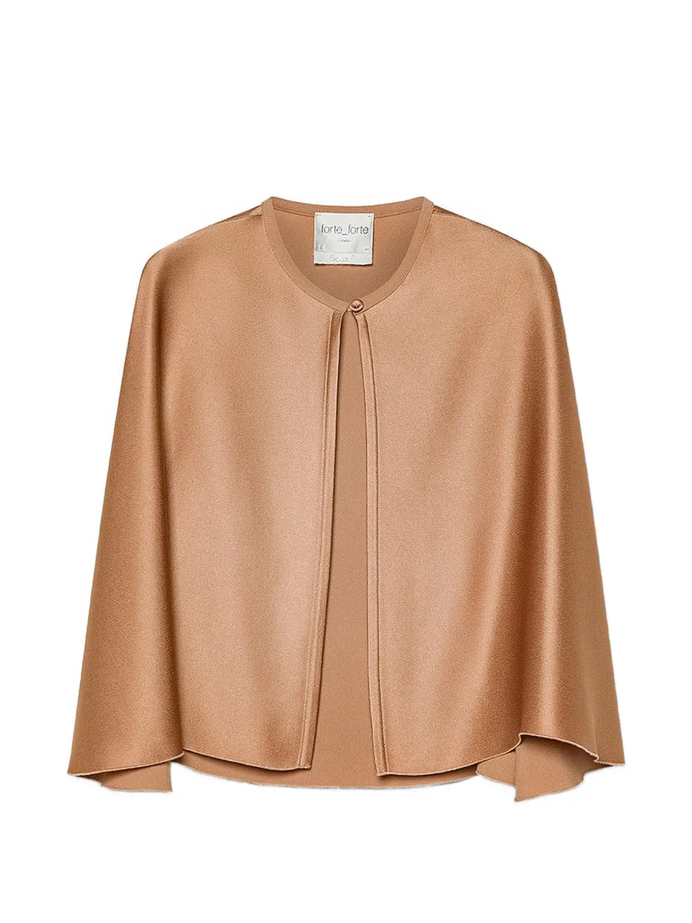 Forte Forte satin-finish cape - Nude