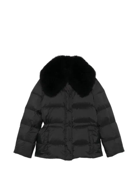 Yves Salomon fur-trim shawl-collar jacket