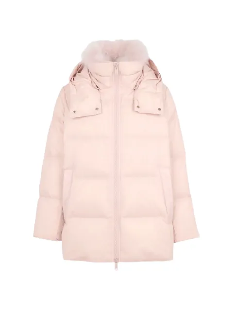 Yves Salomon fur-trim hooded jacket