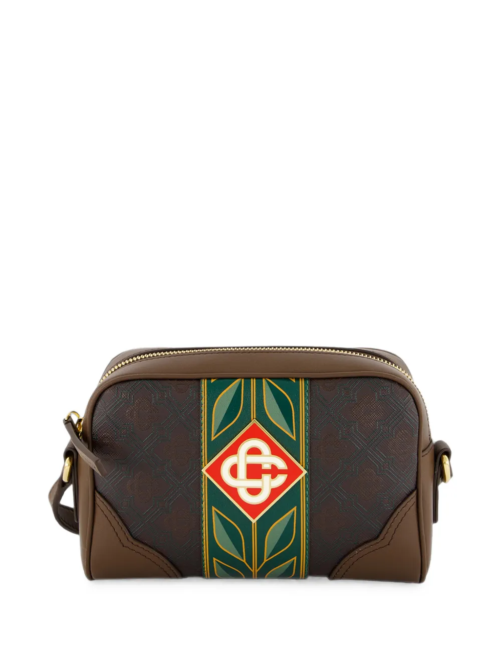 Casablanca Donkerbruine crossbodytas met monogram