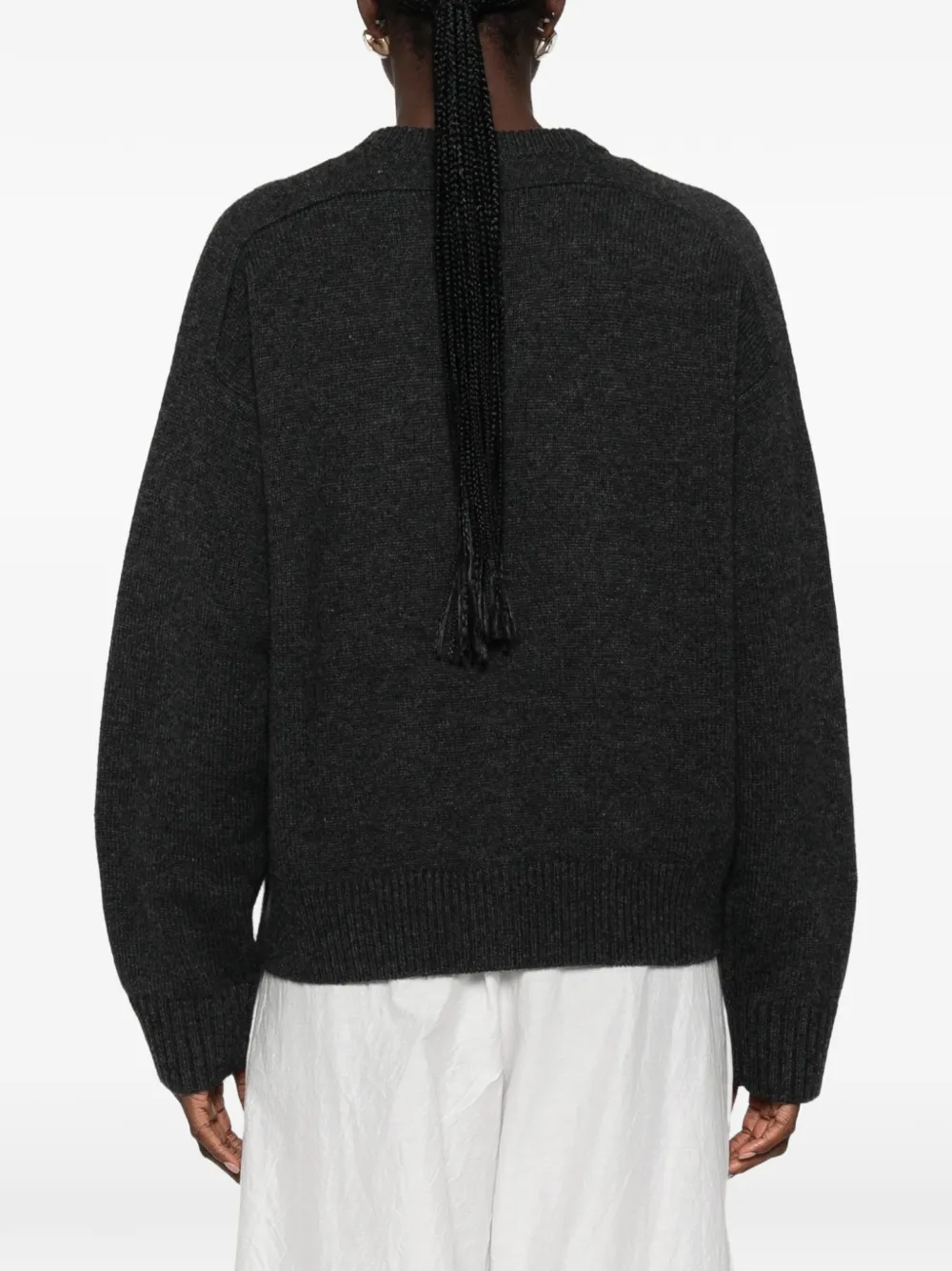 LouLou de Saison Aidar geribbeld vest Grijs