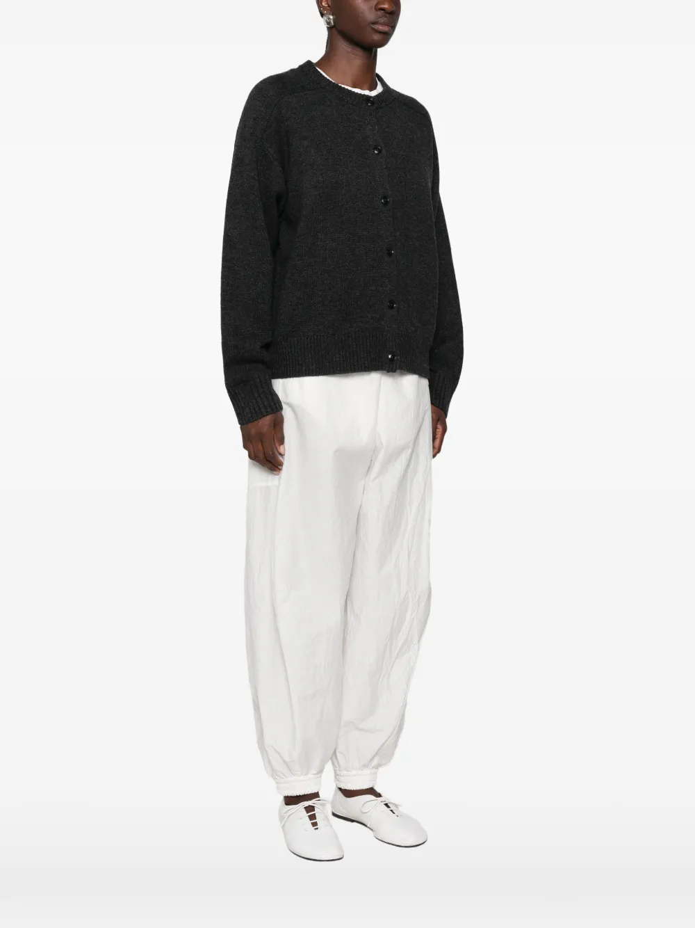 LouLou de Saison Aidar geribbeld vest Grijs