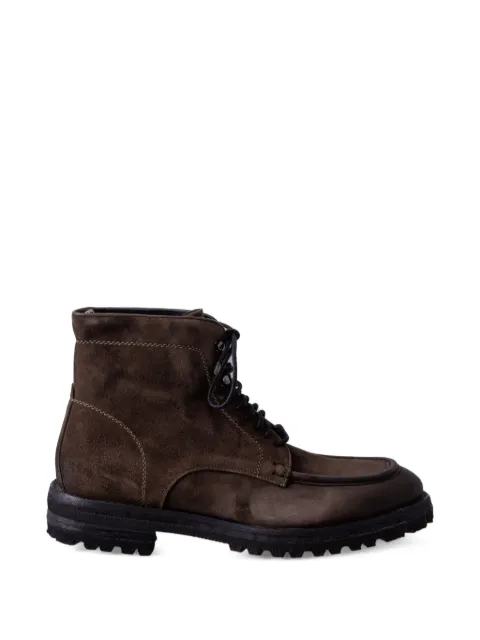 LES HÉRITIERS lace-up suede hiking boots
