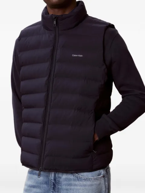 Calvin Klein logo-detail quilted gilet