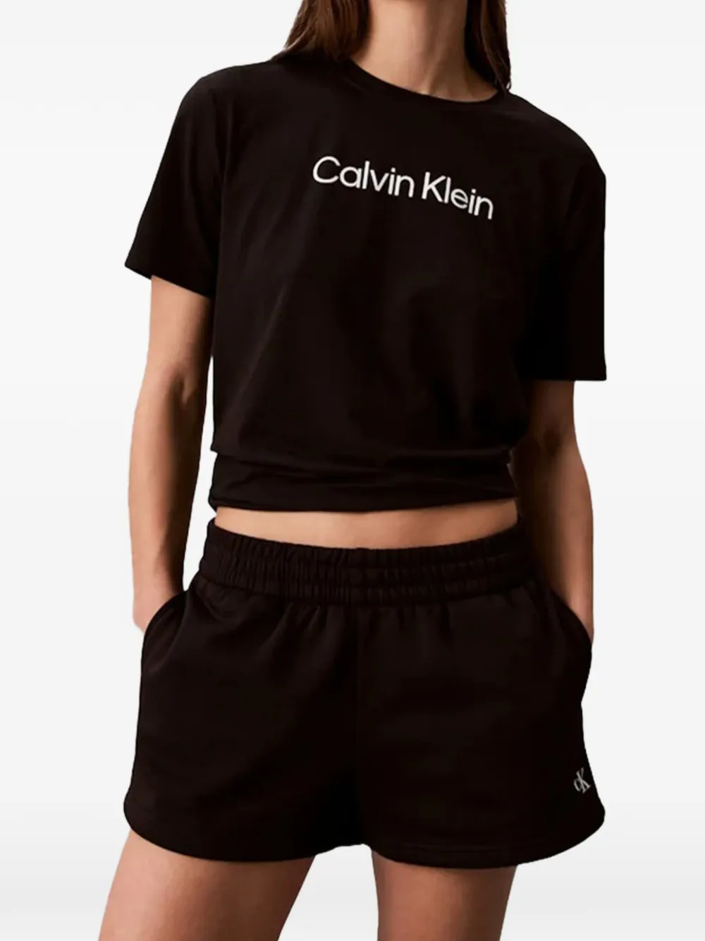 Calvin Klein logo-print T-shirt - Schwarz