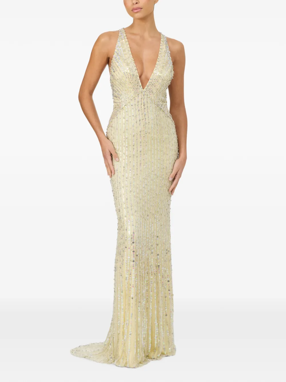 Jenny Packham Atlas jurk Beige
