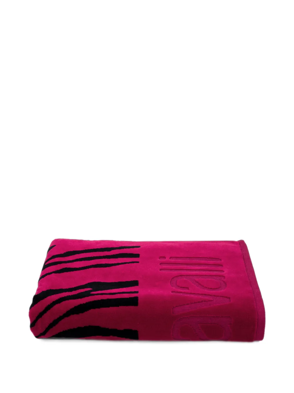 Roberto Cavalli Home Zebra-print beach towel Roze