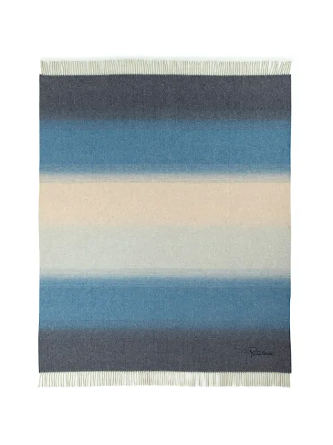 Roberto Cavalli Home Serpentine logo-embroidered blanket