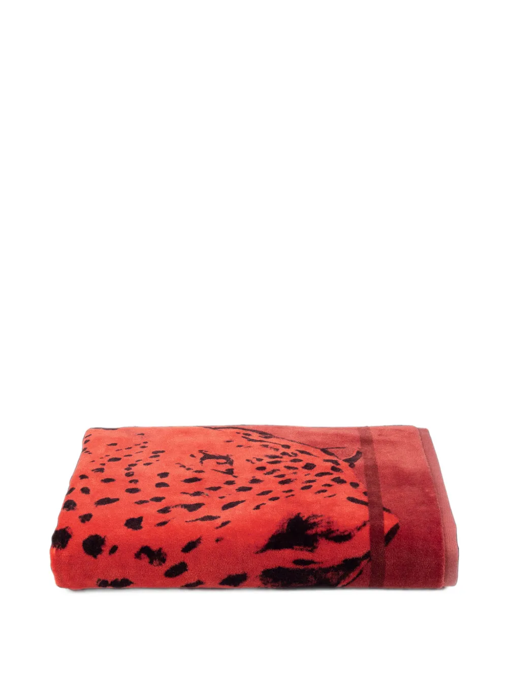 Roberto Cavalli Home Big Cat beach towel Rood