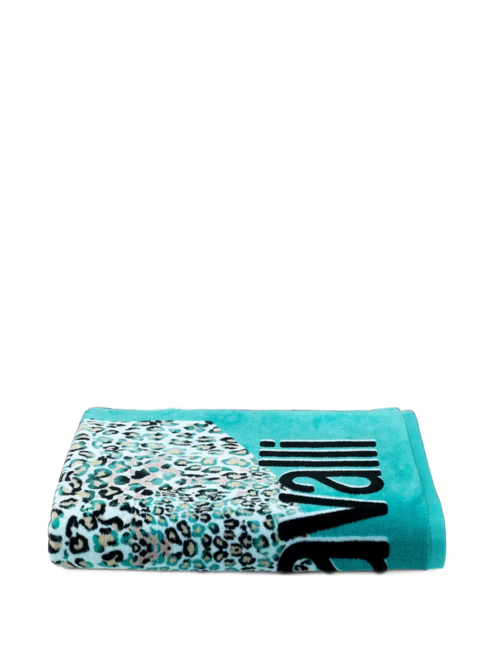 Roberto Cavalli Home Leo Camouflage beach towel Blauw