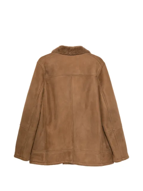 Boglioli double-breasted leather jacket