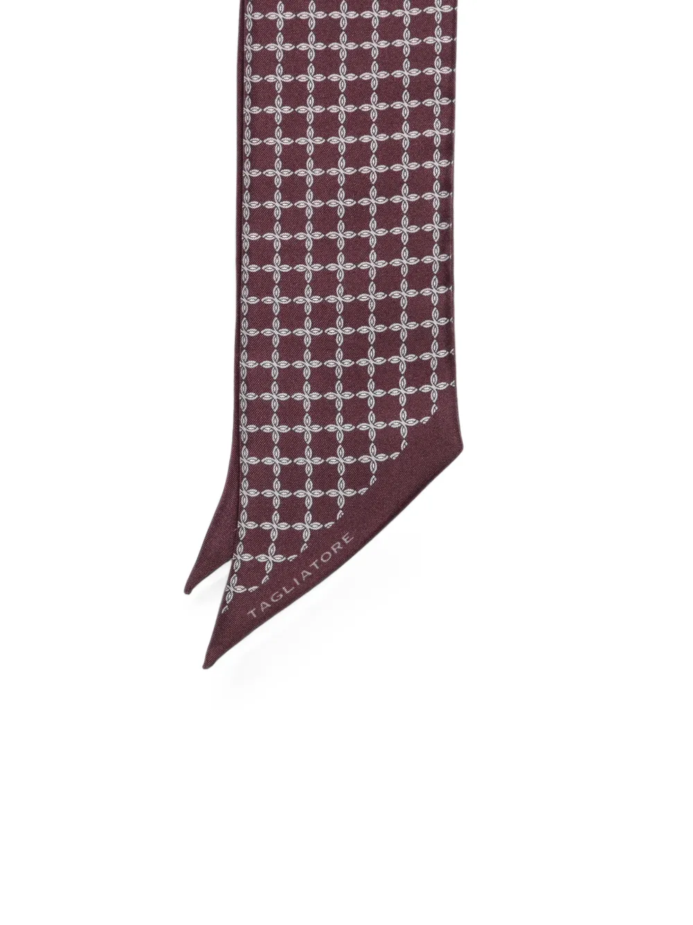 Tagliatore Sjaal met geometrische print Rood