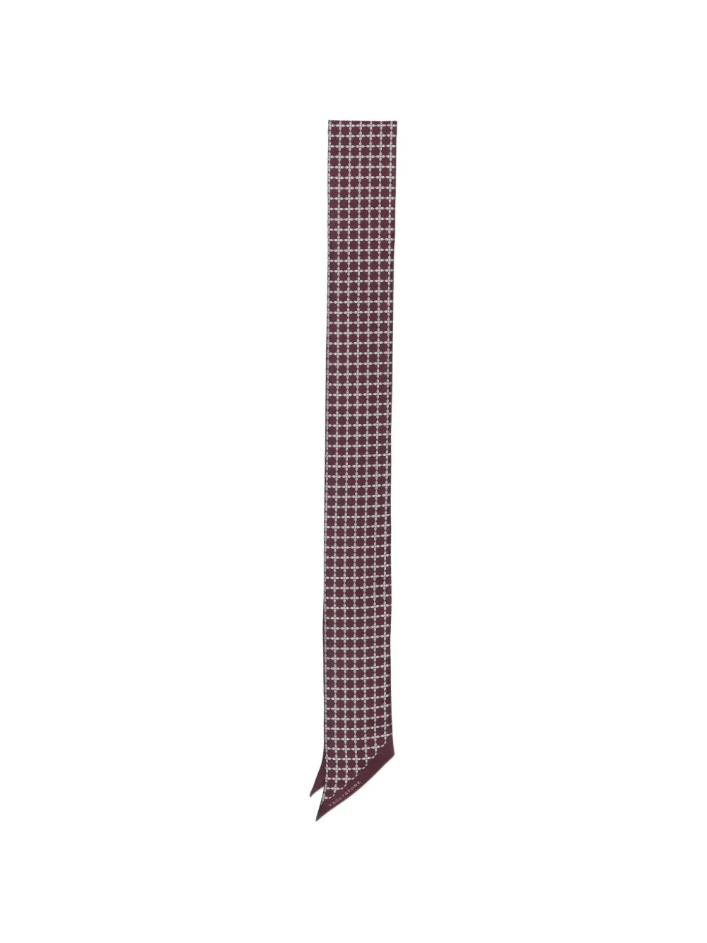 Tagliatore Foulard con stampa geometrica - Rosso