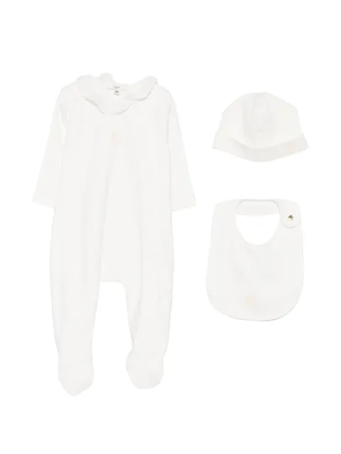 Chloé Kids ruffled-collar babygrow set (set of three)