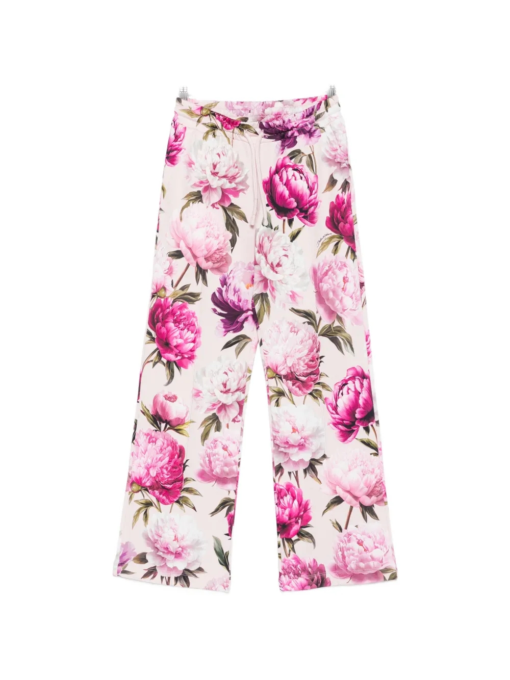 Dolce & Gabbana Kids floral-print track pants - Rosa