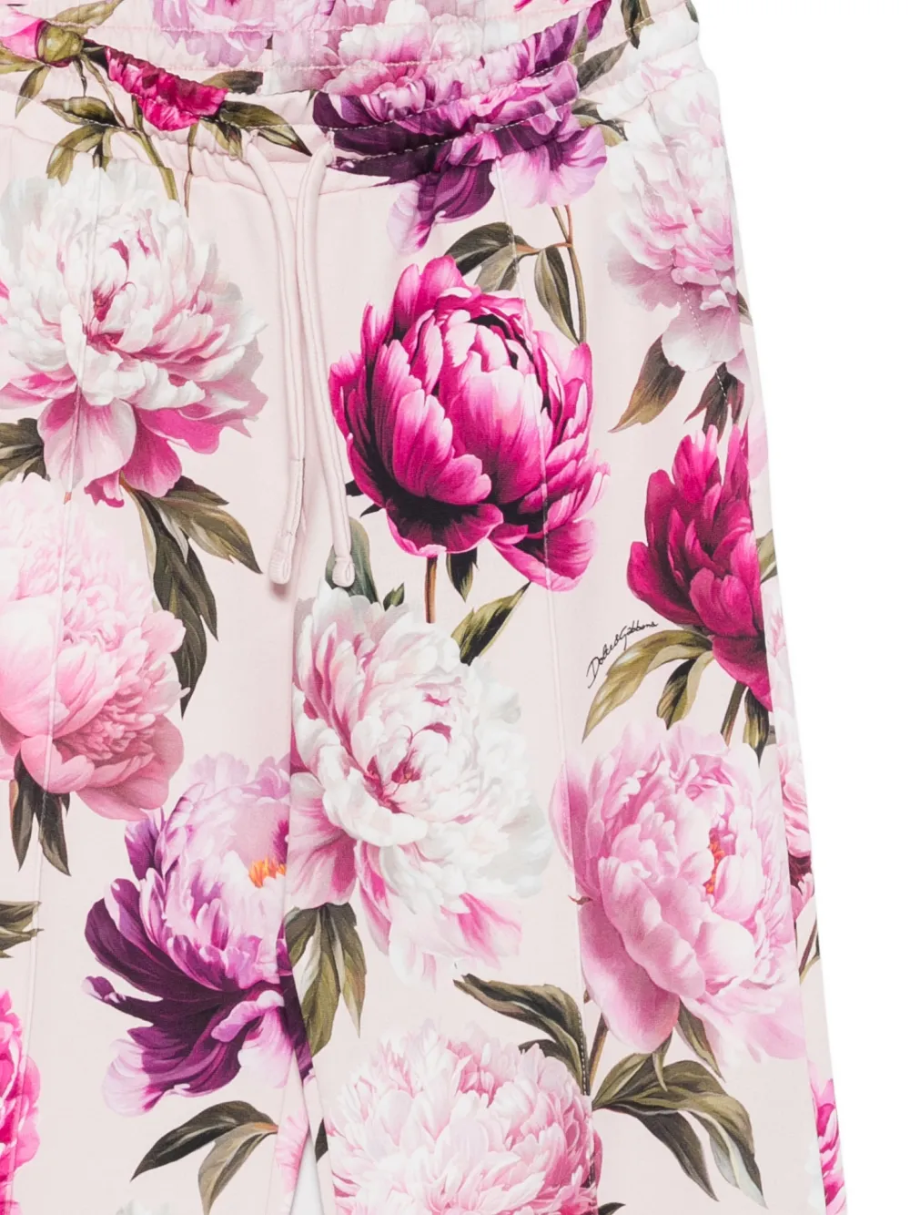 Dolce & Gabbana Kids Trainingsbroek met bloemenprint Roze