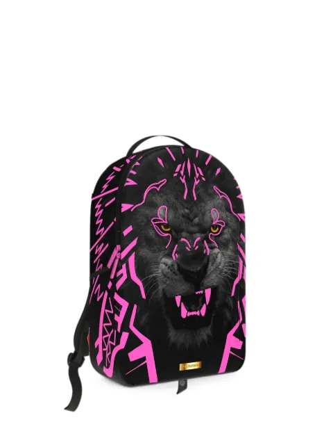 Sprayground lion-print backpack