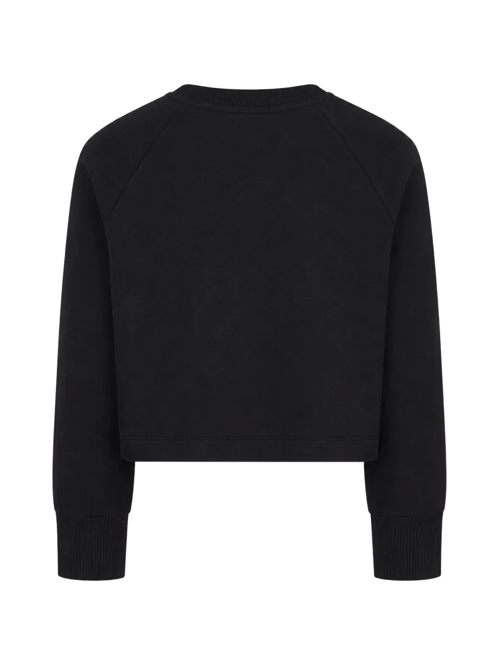 Balmain Kids Cropped sweater met logoprint Zwart