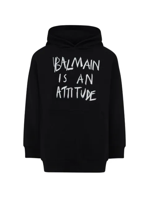 Balmain Kids hættetrøje med logotryk