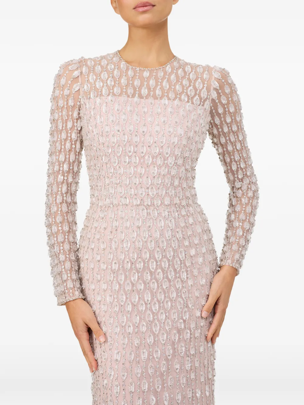Jenny Packham Nova avondjurk Roze