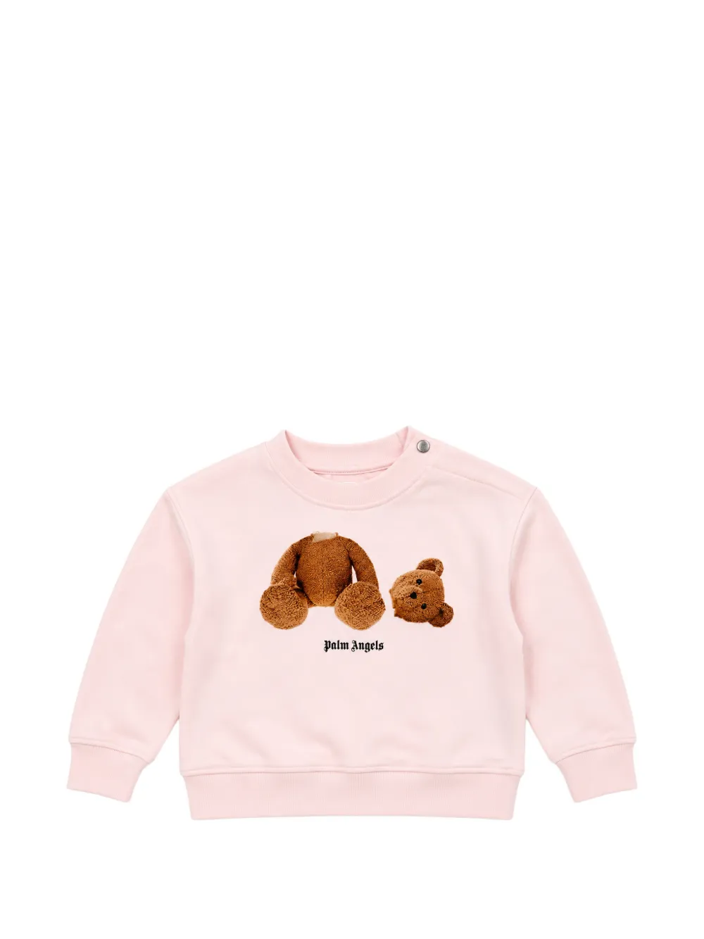 Palm Angels Kids Bear motif sweatshirt - Rosa