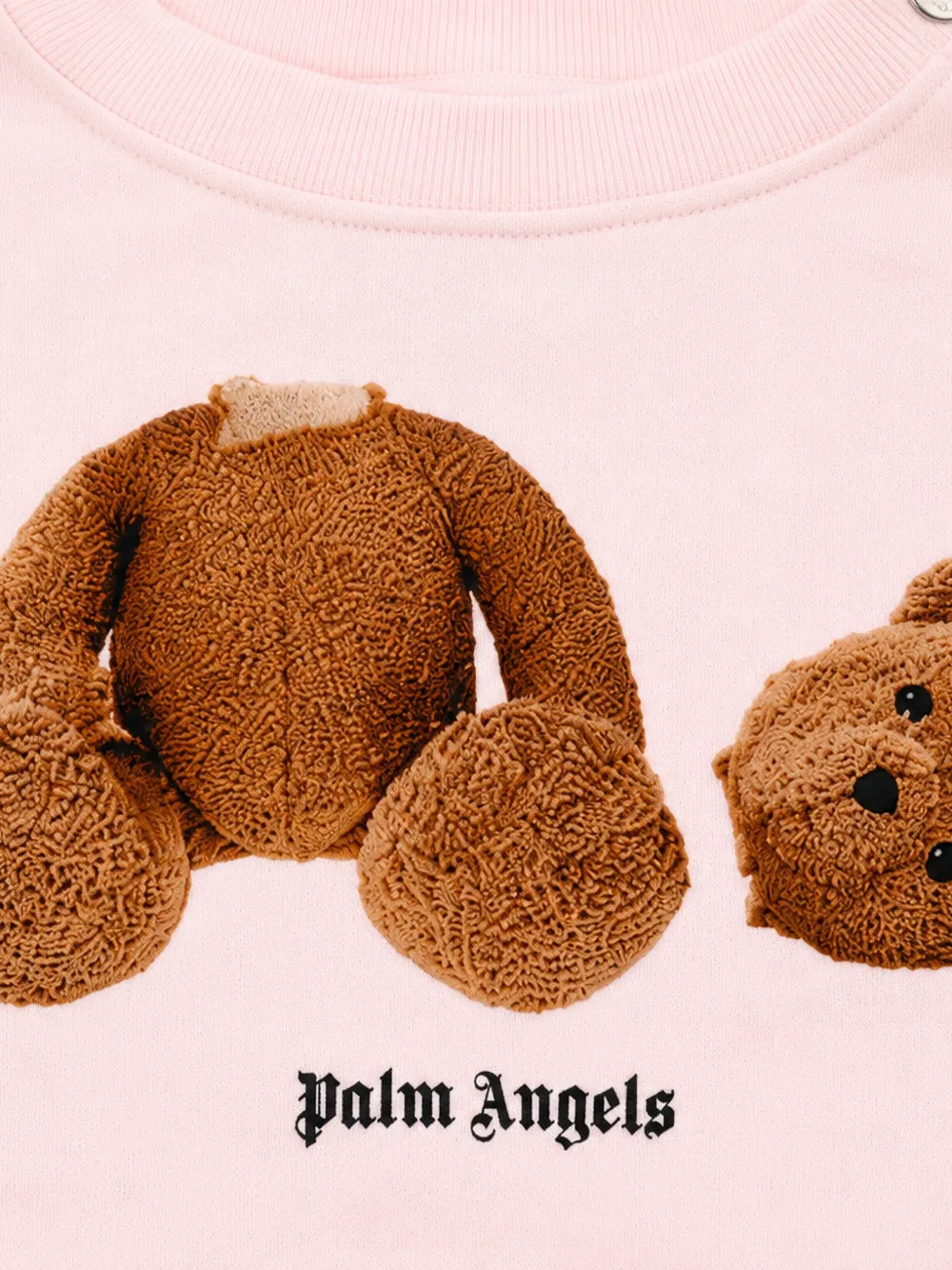 Palm Angels Kids Sweater met beerprint Roze