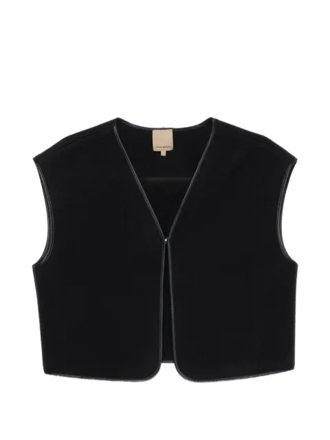 Emporio Armani chaleco con ribete en contraste