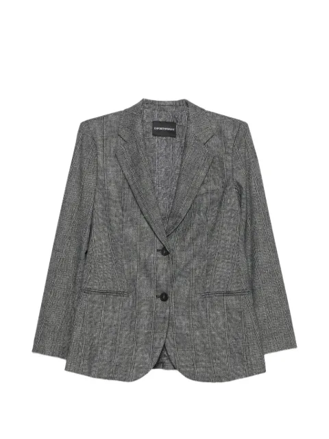 Emporio Armani signature capsule check flannel blazer