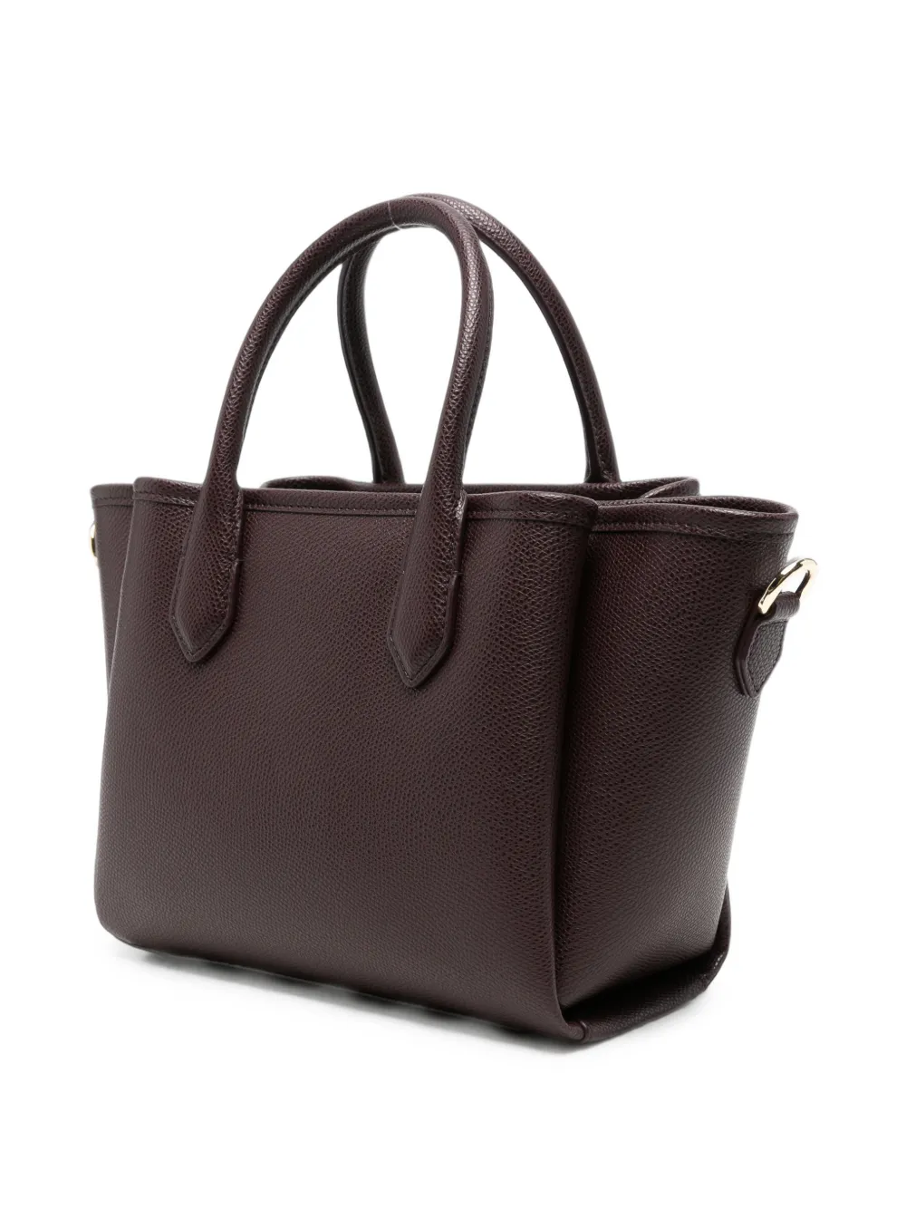 Emporio Armani Shopper van bewerkt leer Rood