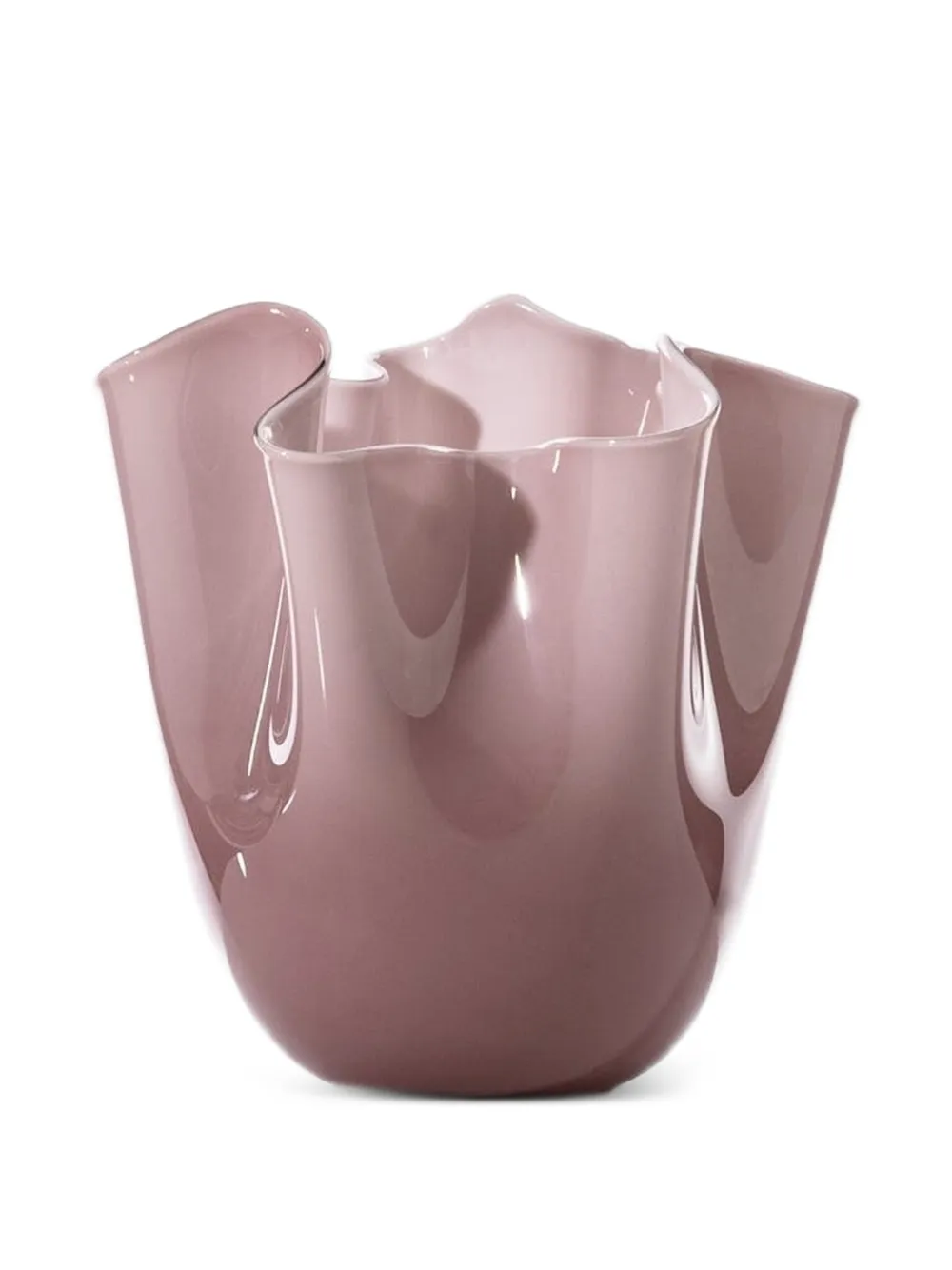 Venini Fazzoletto ruffled vase | Pink | Image 1