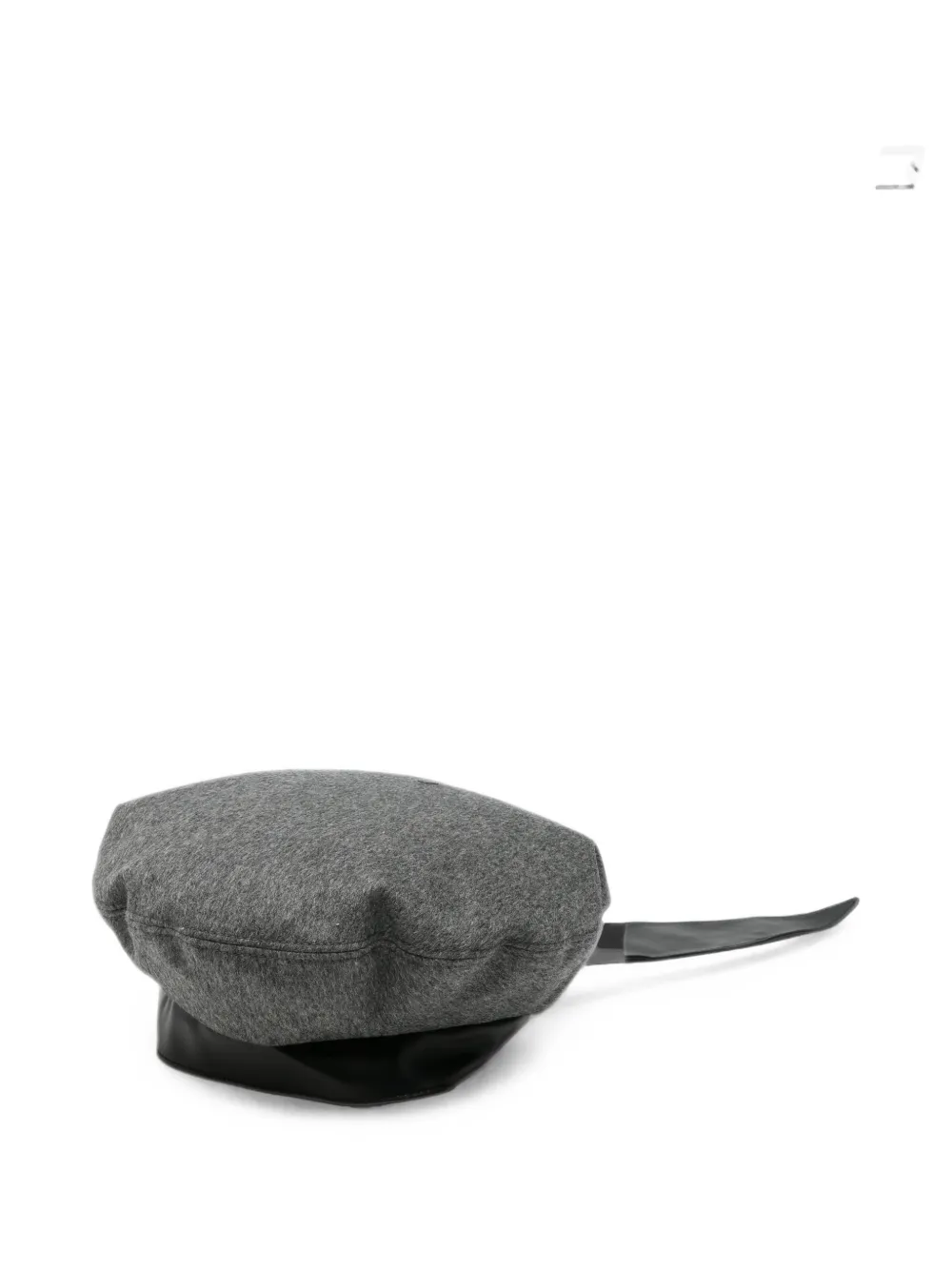 Emporio Armani bow-detail beret - Grigio