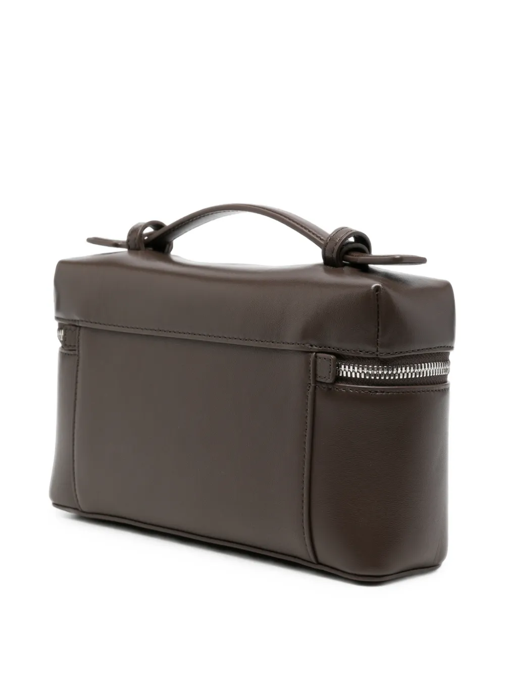 Emporio Armani Schoudertas met logoprint en rits Bruin
