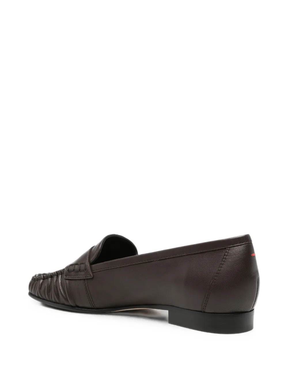 Aeyde leather penny loafers Bruin