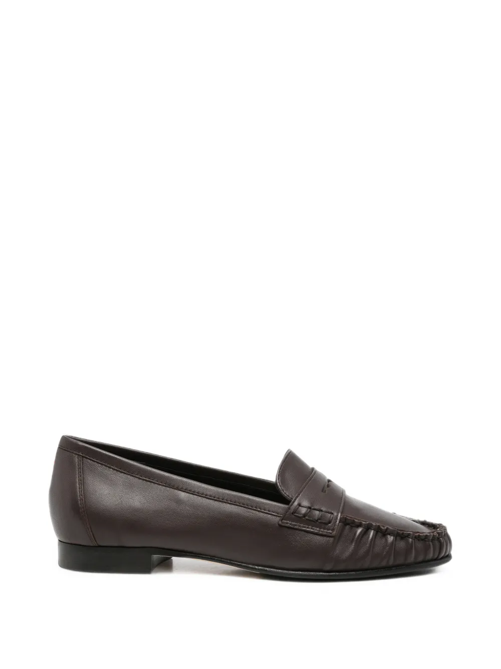 Aeyde leather penny loafers Bruin