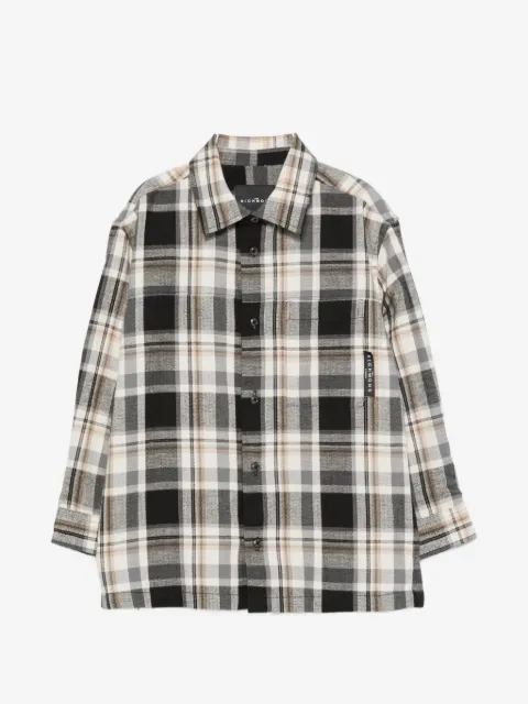 John Richmond Junior check-pattern button-fastening shirt