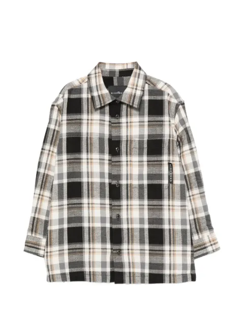 John Richmond Junior Camisa xadrez com fechamento por botões