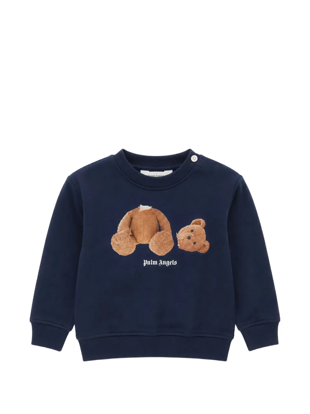 Palm Angels Kids Bear motif sweatshirt - Blu