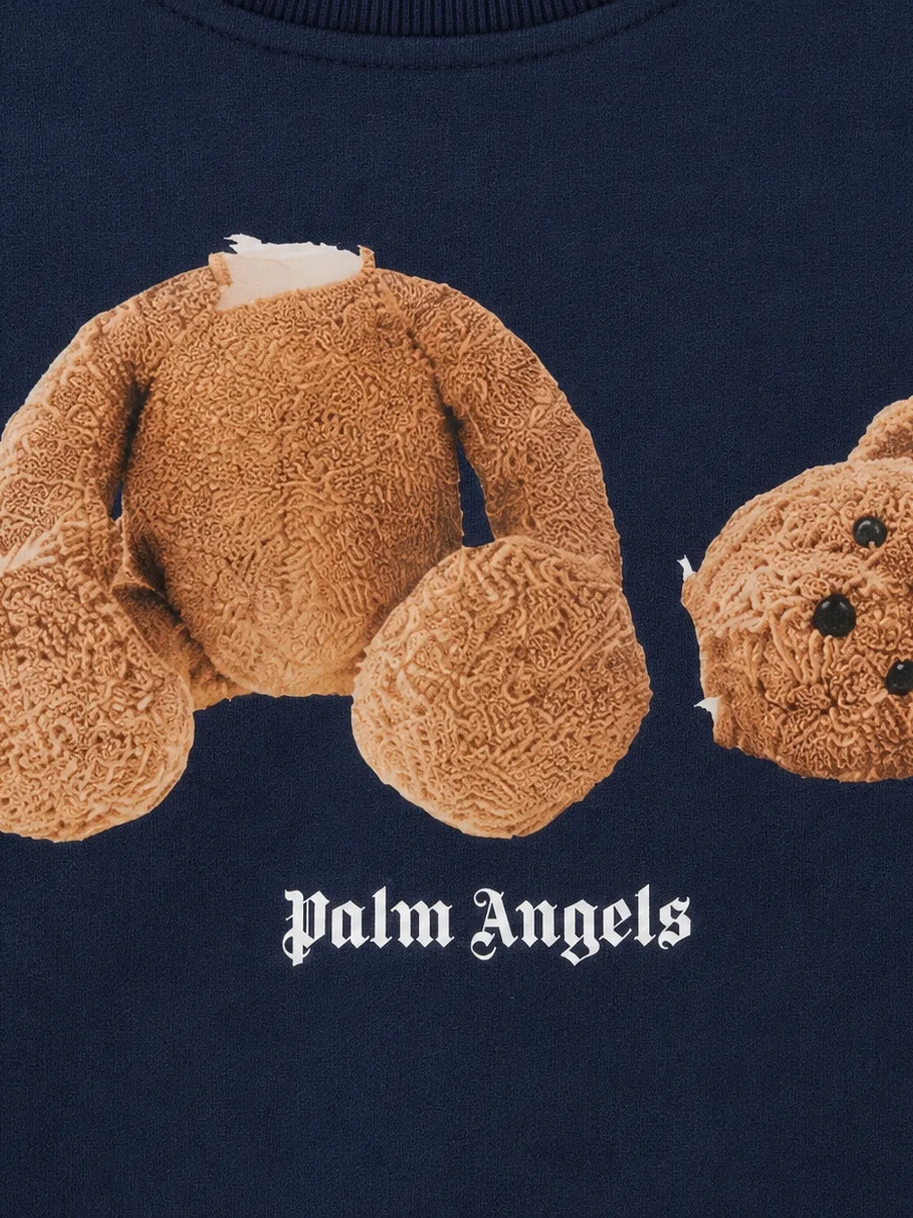 Palm Angels Kids Sweater met beerprint Blauw