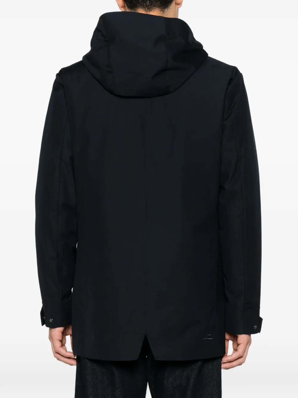 ON THE BUND Gelaagde parka met capuchon en rits Blauw