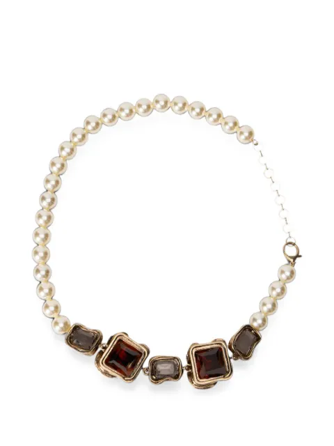 Weekend Max Mara Afresia bead-embellished crystal-embellished necklace