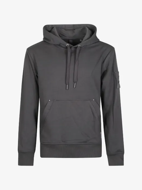 Moose Knuckles logo-patch drawstring hoodie