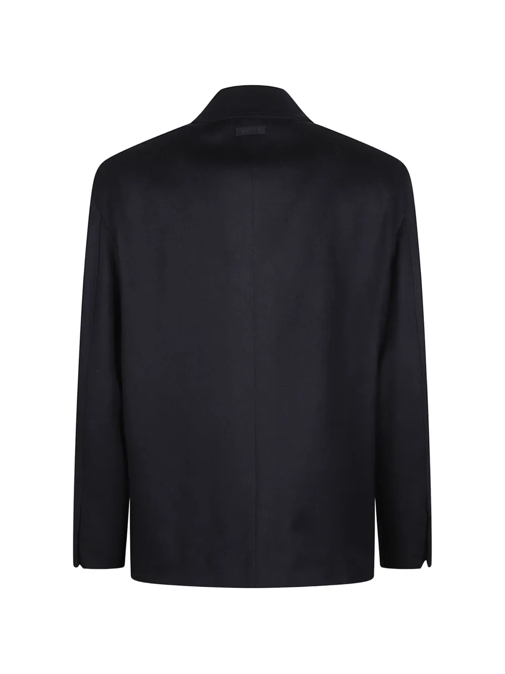 Lardini Wollen jas met enkele rij knopen Blauw
