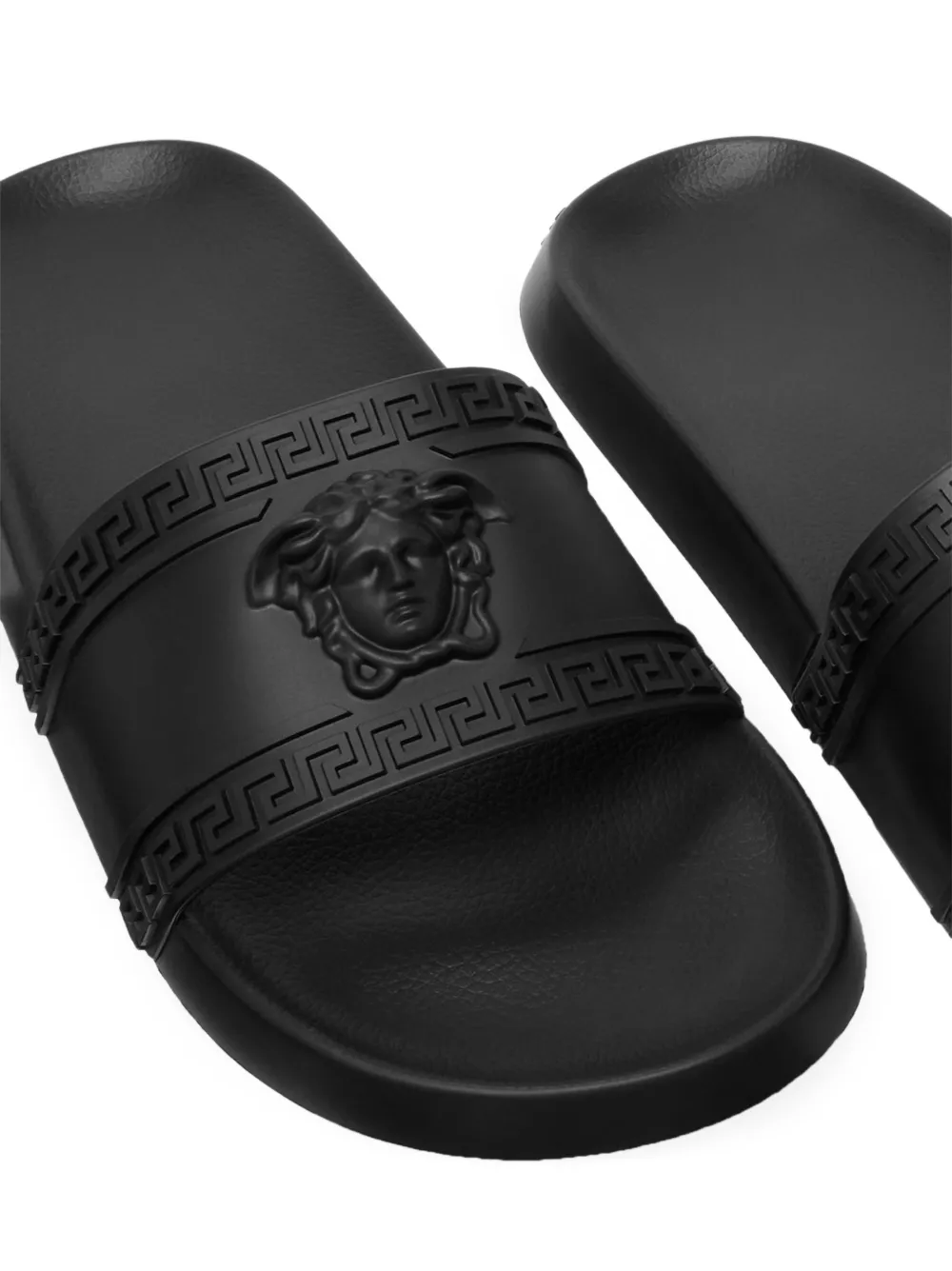 Versace Medusa Greca sandalen Zwart
