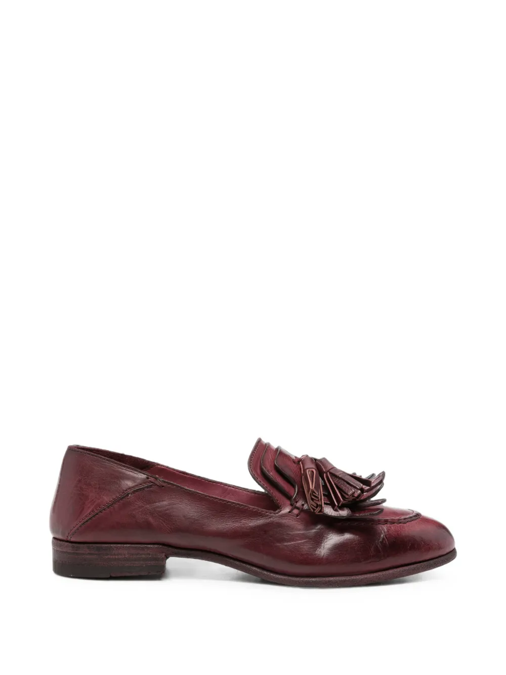 PAUL SILENCE tassel-detail fringed loafers - Rosso