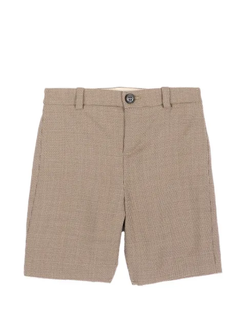 Gucci Kids bermudas a cuadros con tribanda Web