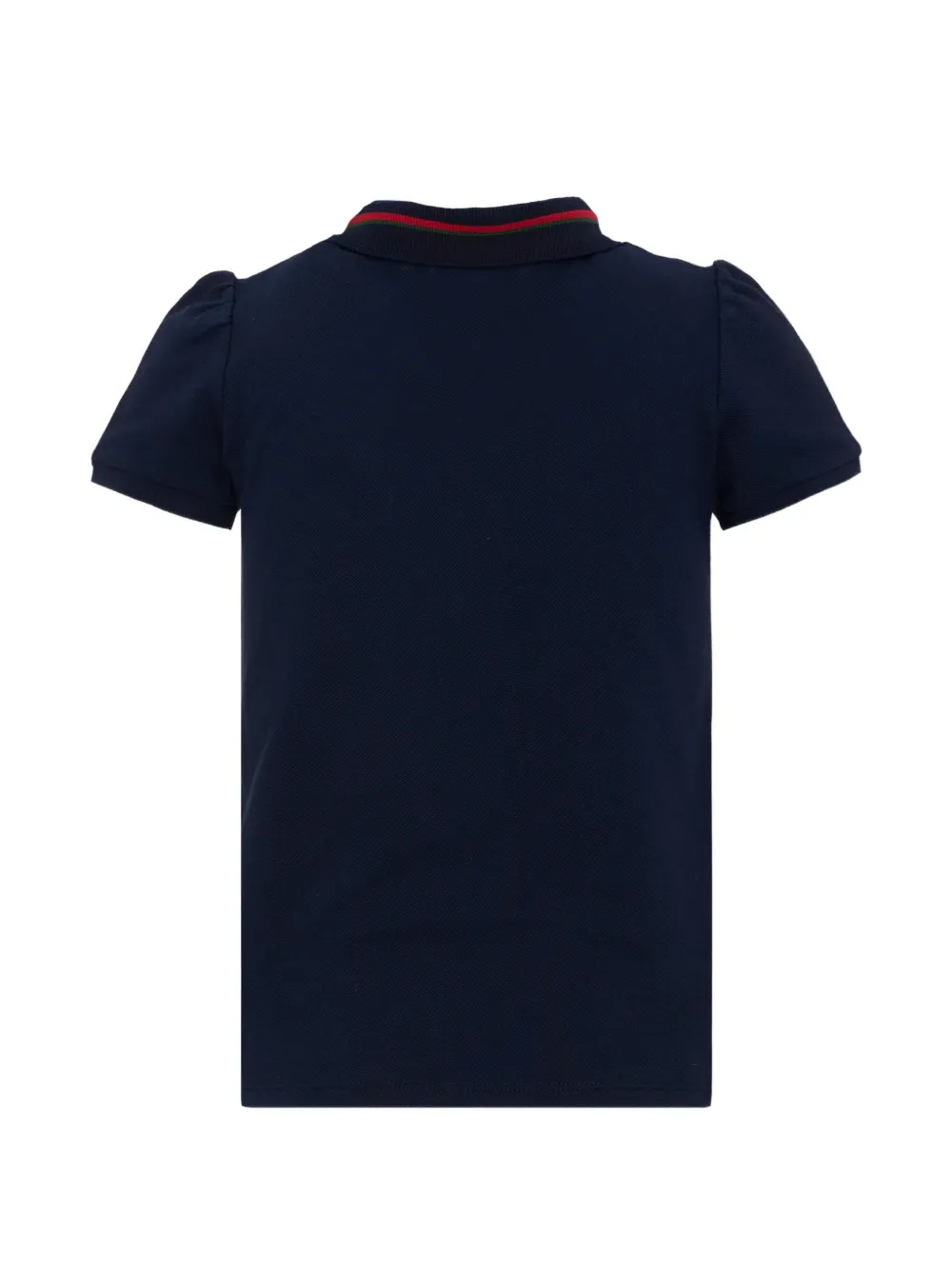 Gucci Kids Poloshirt met GG logo en Web-streep Blauw