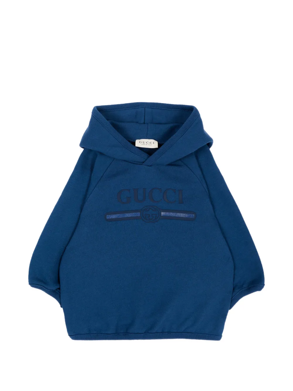 Gucci Kids Hoodie met logoprint Blauw
