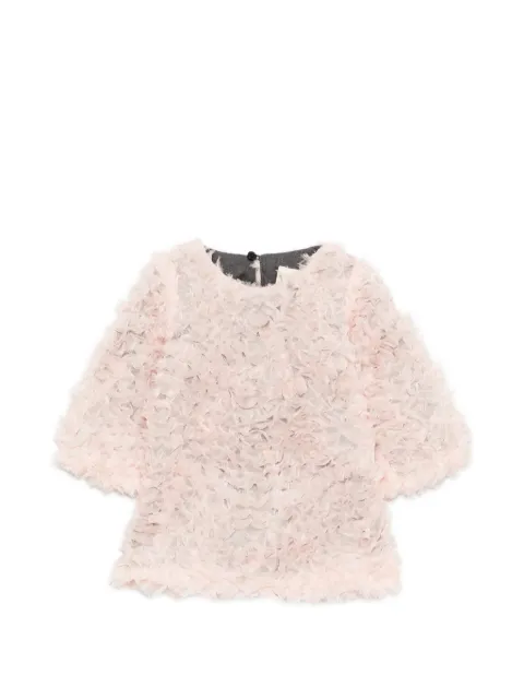 Douuod Kids ruffled tulle-overlay dress