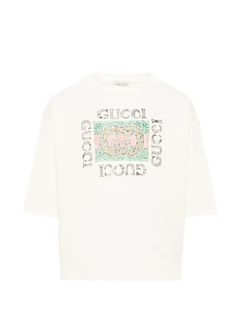 Gucci Kids t-shirt à logo GG imprimé