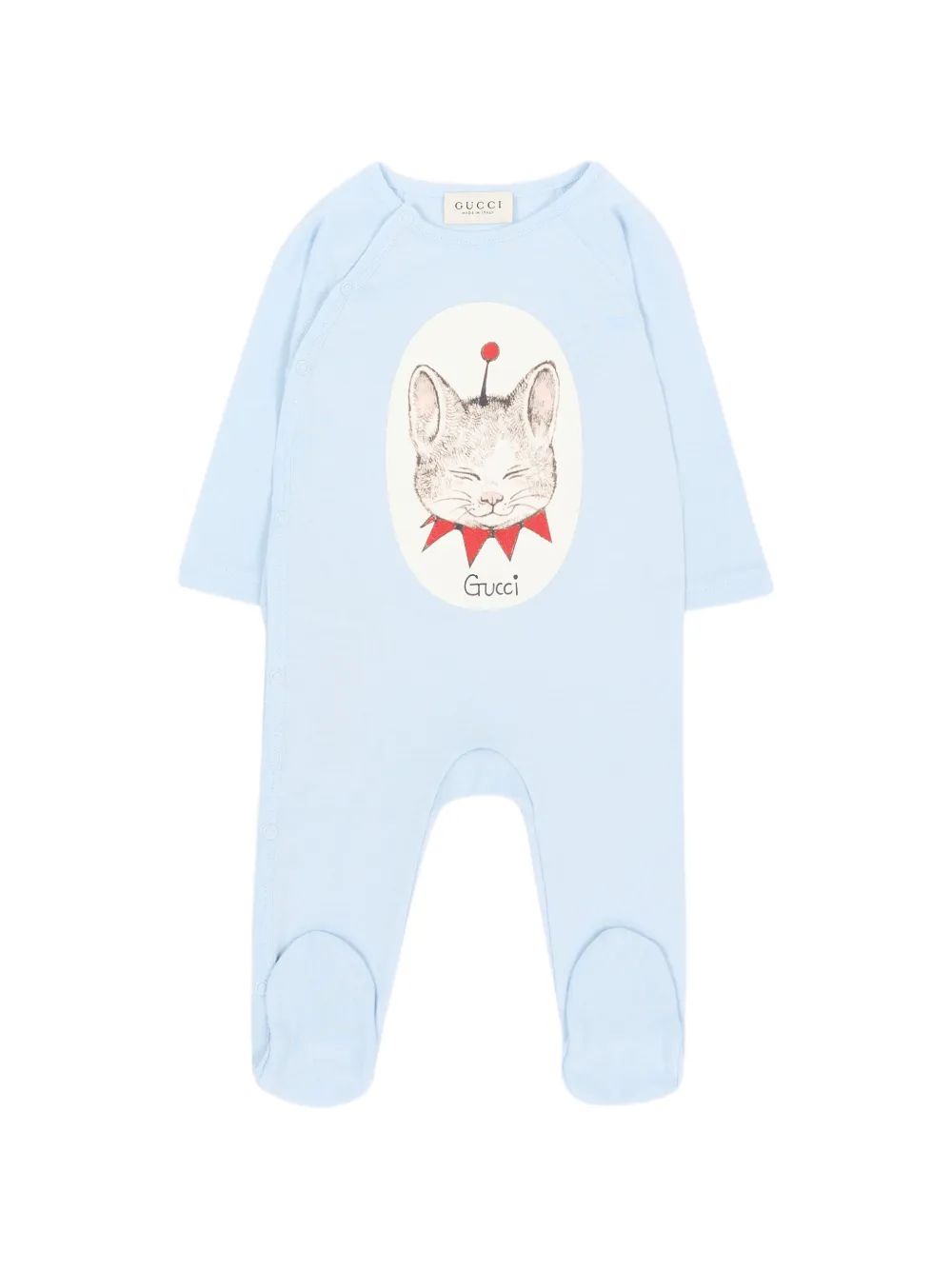 Gucci Kids x Yuko Higuchi katoenen romperset met grafische print Blauw